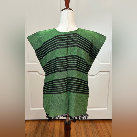 Treadle Loom blouse Made in Oaxaca Mexico. handmade top, Artisanal made. - Picture 7 of 7